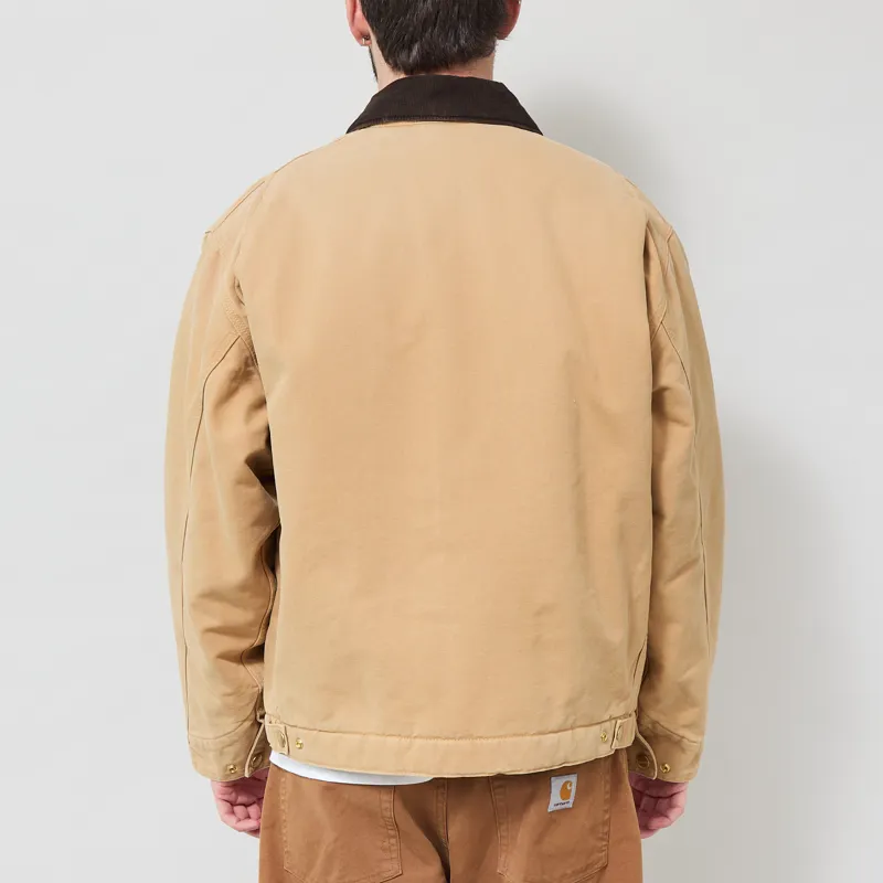 Carhartt WIP OG Detroit Jacket WIP Dusty H Tobacco Stone Canvas-2