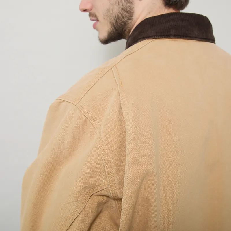 Carhartt WIP OG Detroit Jacket WIP Dusty H Tobacco Stone Canvas-9