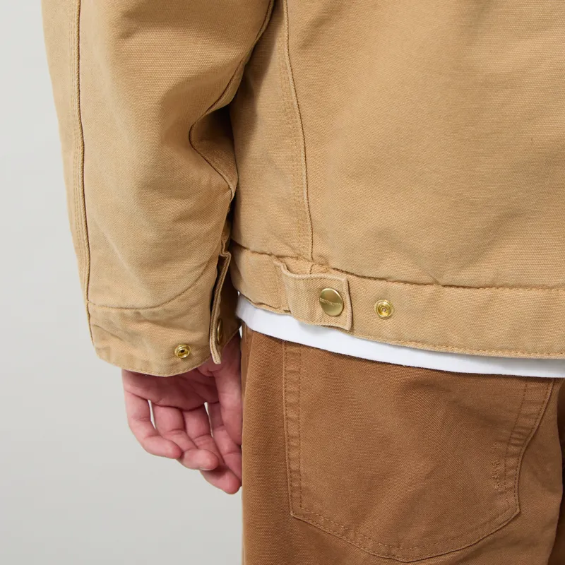 Carhartt WIP OG Detroit Jacket WIP Dusty H Tobacco Stone Canvas-11