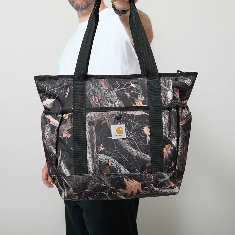 Carhartt WIP Clapton Tote Bag Camo Feather Tree Black-3