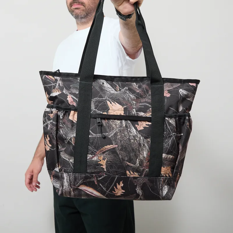 Carhartt WIP Clapton Tote Bag Camo Feather Tree Black-4