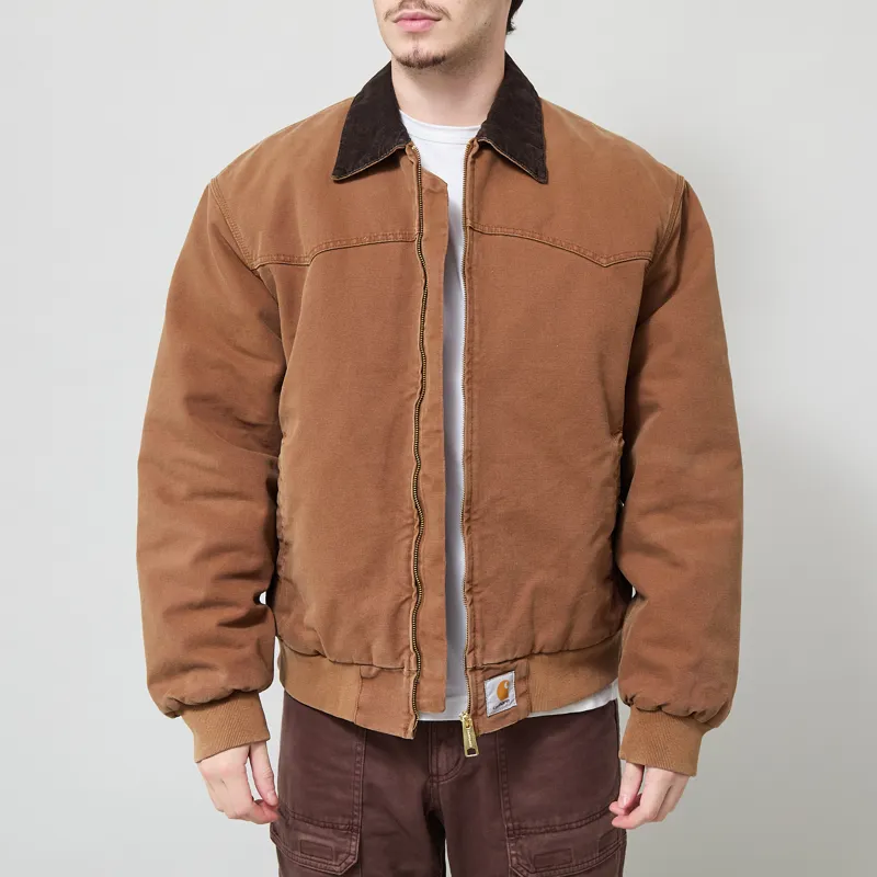 Carhartt WIP OG Santa Fe Jacket WIP H Brown Tobacco Stone Canvas-1