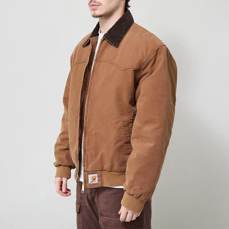Carhartt WIP OG Santa Fe Jacket WIP H Brown Tobacco Stone Canvas