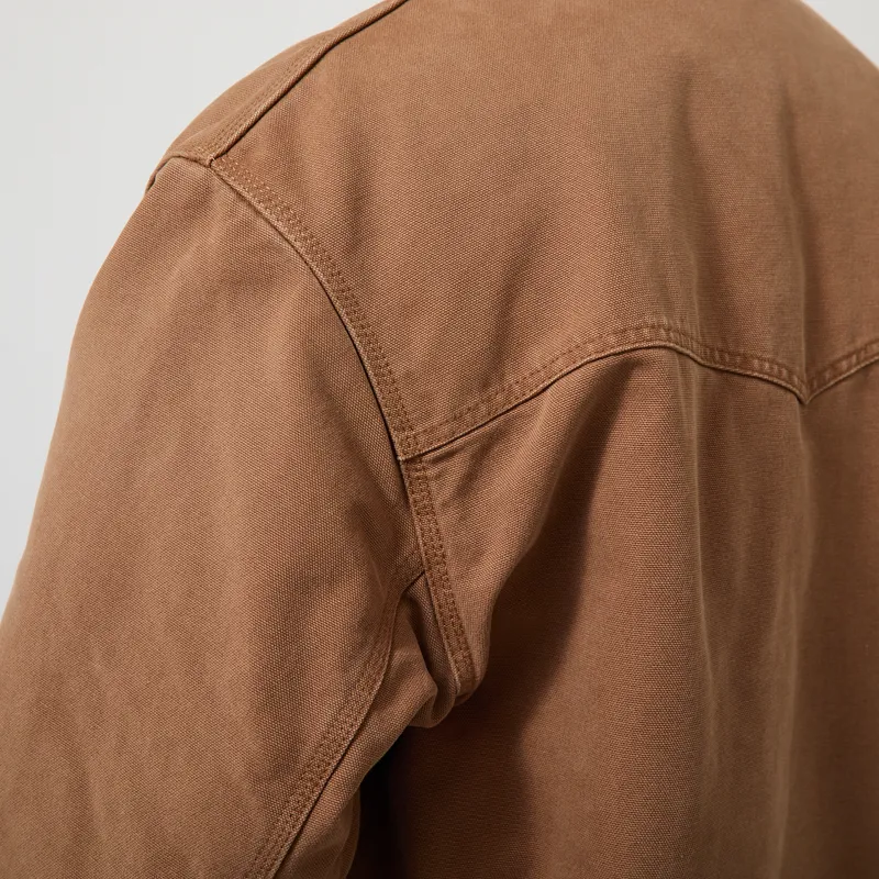 Carhartt WIP OG Santa Fe Jacket WIP H Brown Tobacco Stone Canvas-7