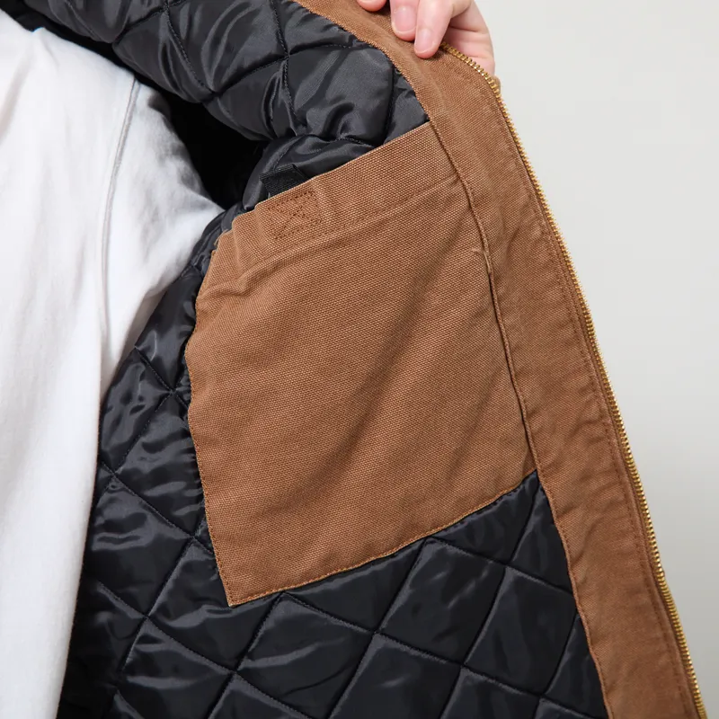 Carhartt WIP OG Santa Fe Jacket WIP H Brown Tobacco Stone Canvas-9