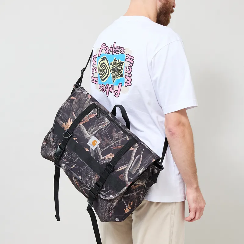 Carhartt WIP Jake Messenger Bag Camo Feather Tree Black-1