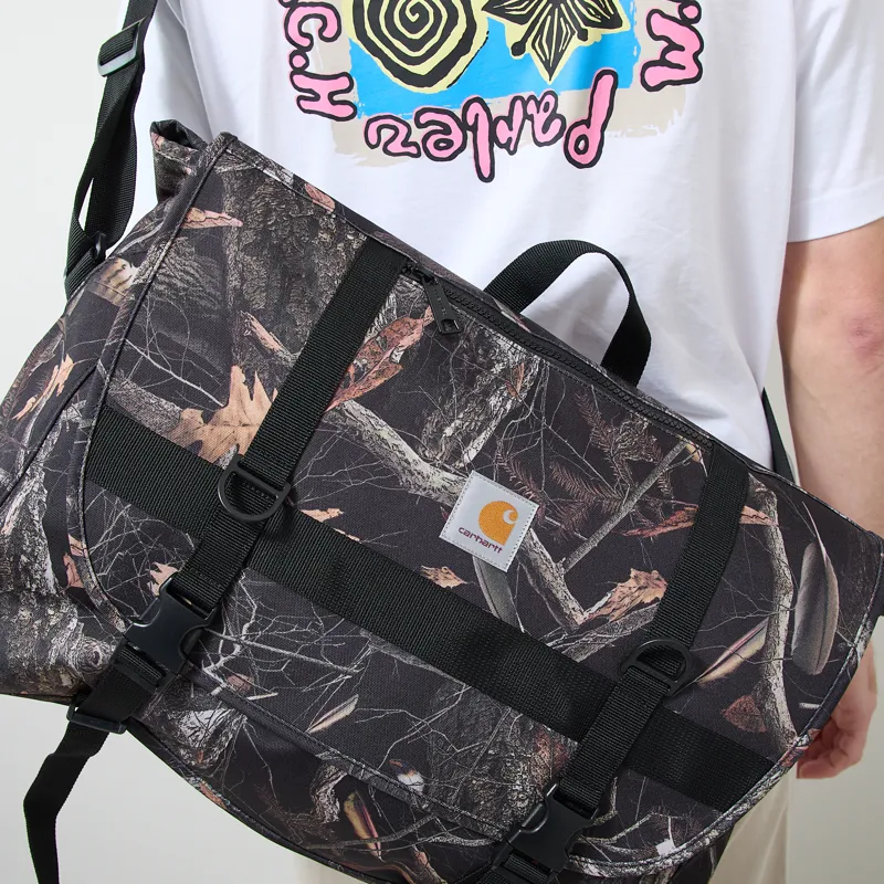 Carhartt WIP Jake Messenger Bag Camo Feather Tree Black-5