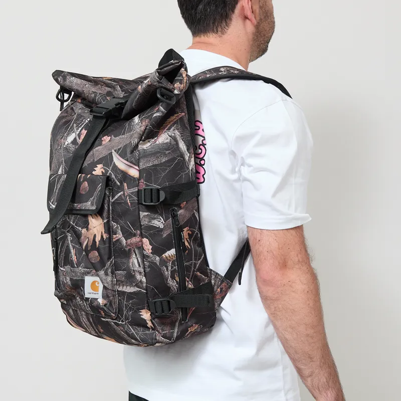 Carhartt WIP Phillis Backpack Camo Feather Tree Black-4