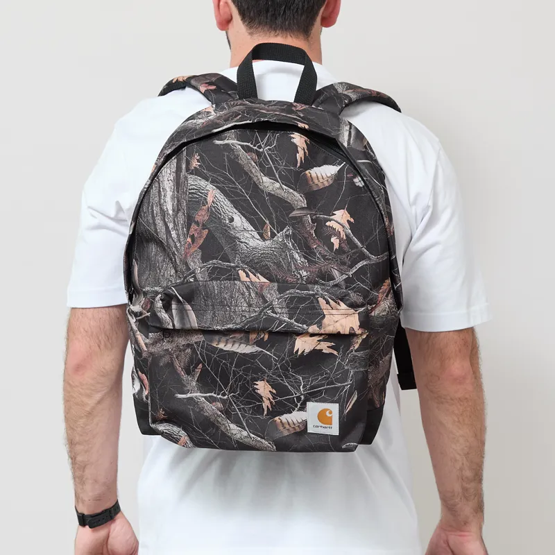 Carhartt WIP Jake Backpack Camo Feather Tree Black