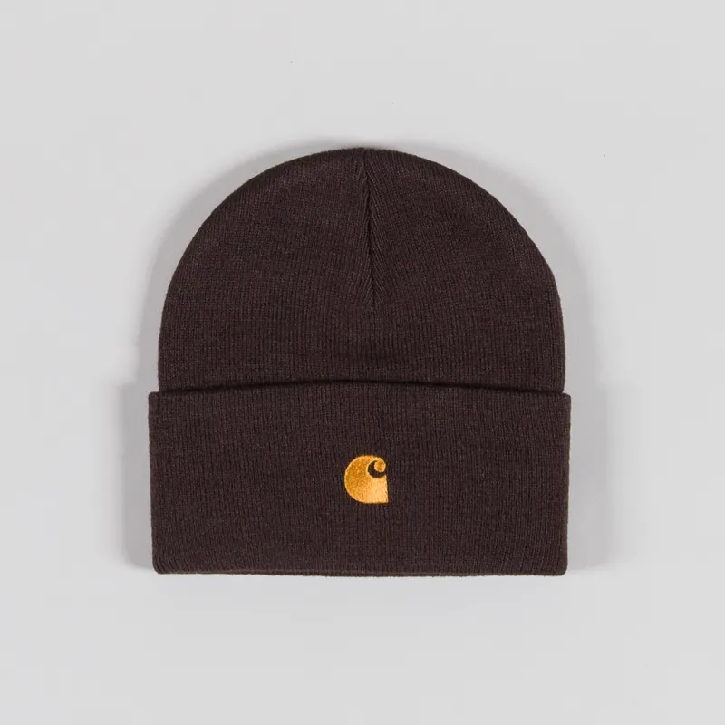 Carhartt WIP Chase Beanie Palisander Gold