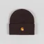 Carhartt WIP Chase Beanie Palisander Gold