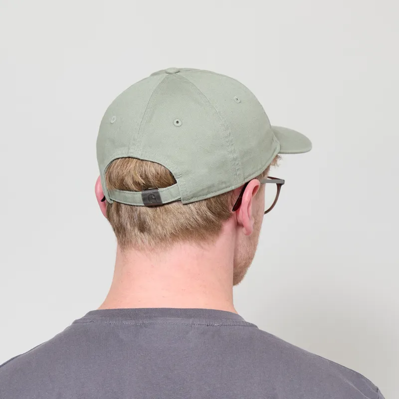 Carhartt WIP Madison Logo Cap Shady Green White-2