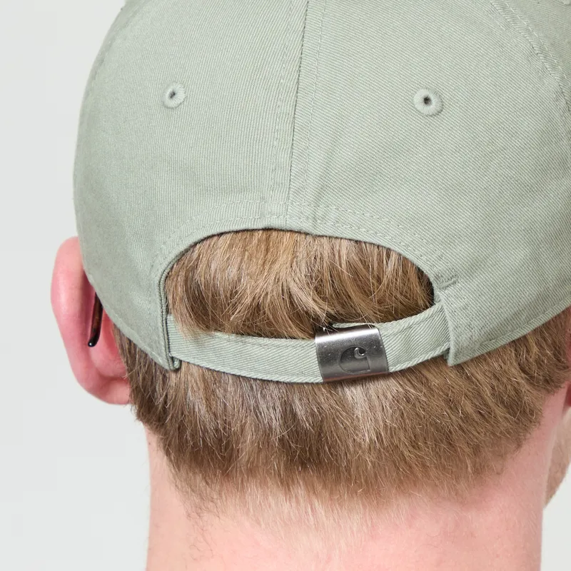 Carhartt WIP Madison Logo Cap Shady Green White-4
