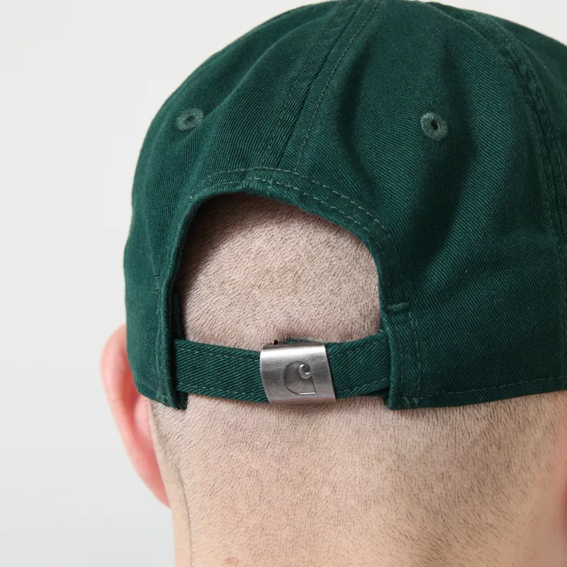 Carhartt WIP Madison Logo Cap Dark Scarab White-4