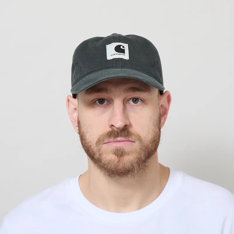 Carhartt WIP Canvas Cap Raven Stone Washed-1