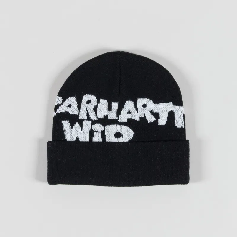 Carhartt WIP Cut Out Beanie Black White