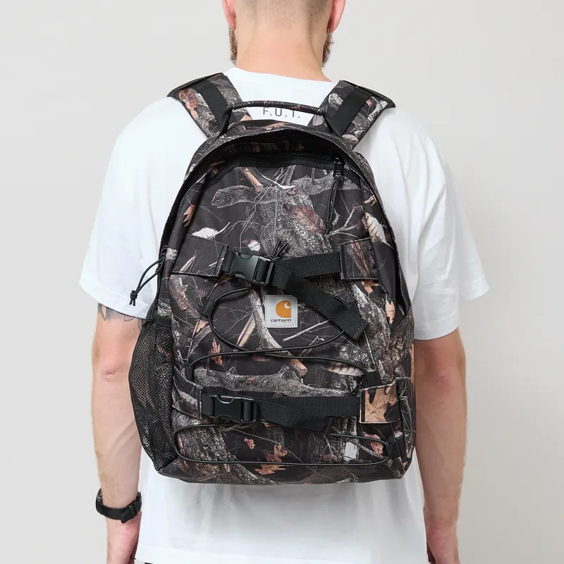Carhartt WIP Kickflip Backpack Camo Feather Tree Black