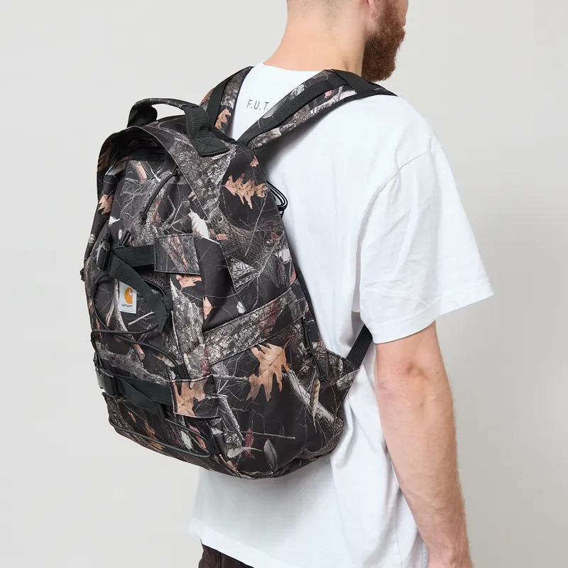 Carhartt WIP Kickflip Backpack Camo Feather Tree Black-3