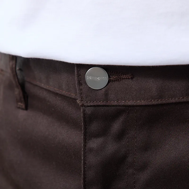 Carhartt WIP Simple Pant Tobacco Rinsed Denison Twill-4