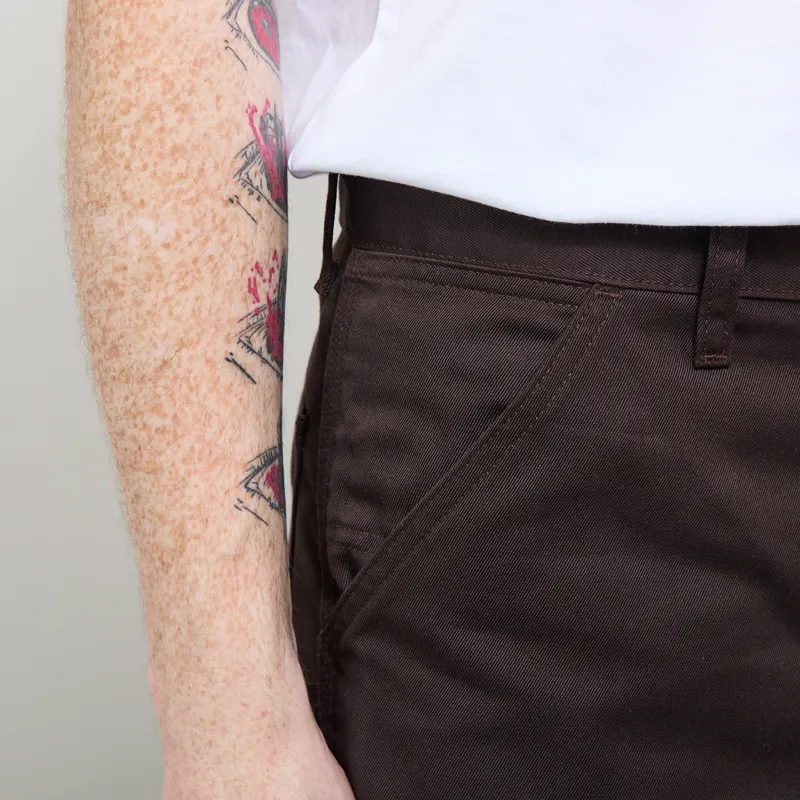 Carhartt WIP Simple Pant Tobacco Rinsed Denison Twill-5