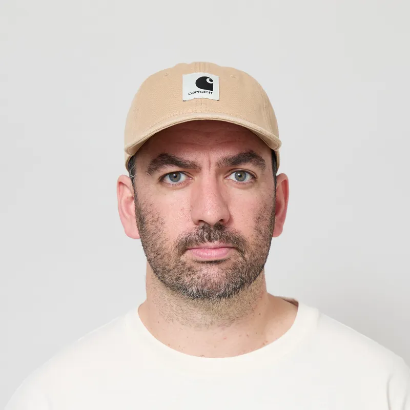 Carhartt WIP Canvas Cap Dusty H Brown Stone Washed-1