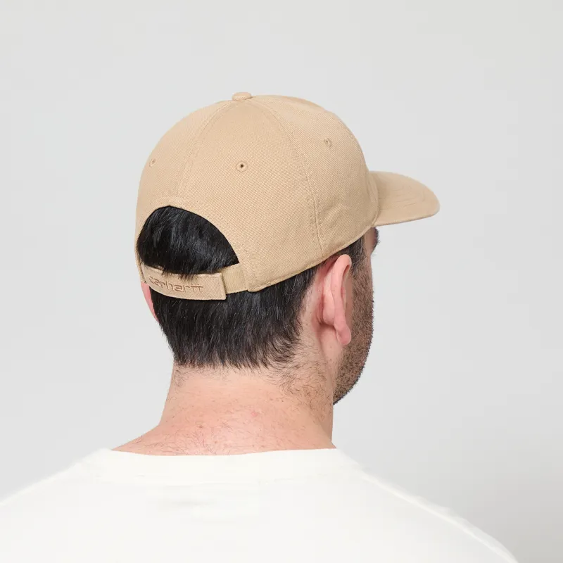 Carhartt WIP Canvas Cap Dusty H Brown Stone Washed-2