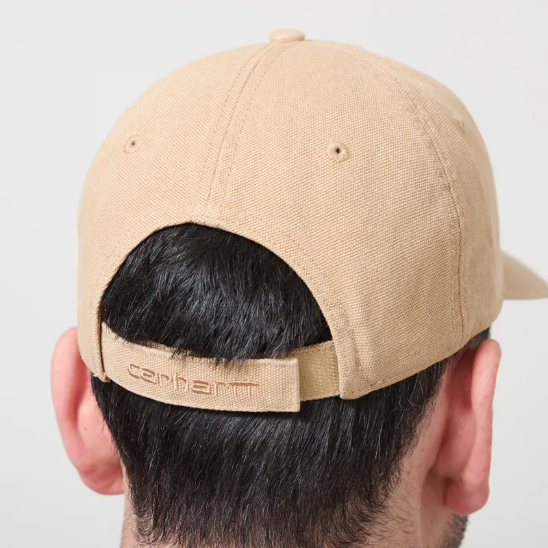 Carhartt WIP Canvas Cap Dusty H Brown Stone Washed-4