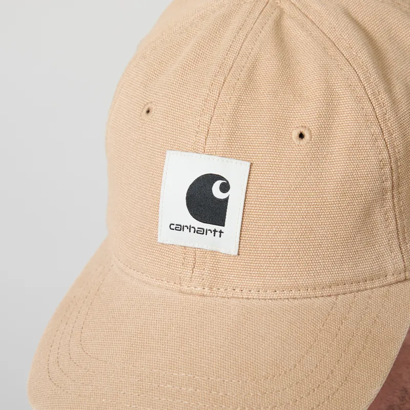 Carhartt WIP Canvas Cap Dusty H Brown Stone Washed-3