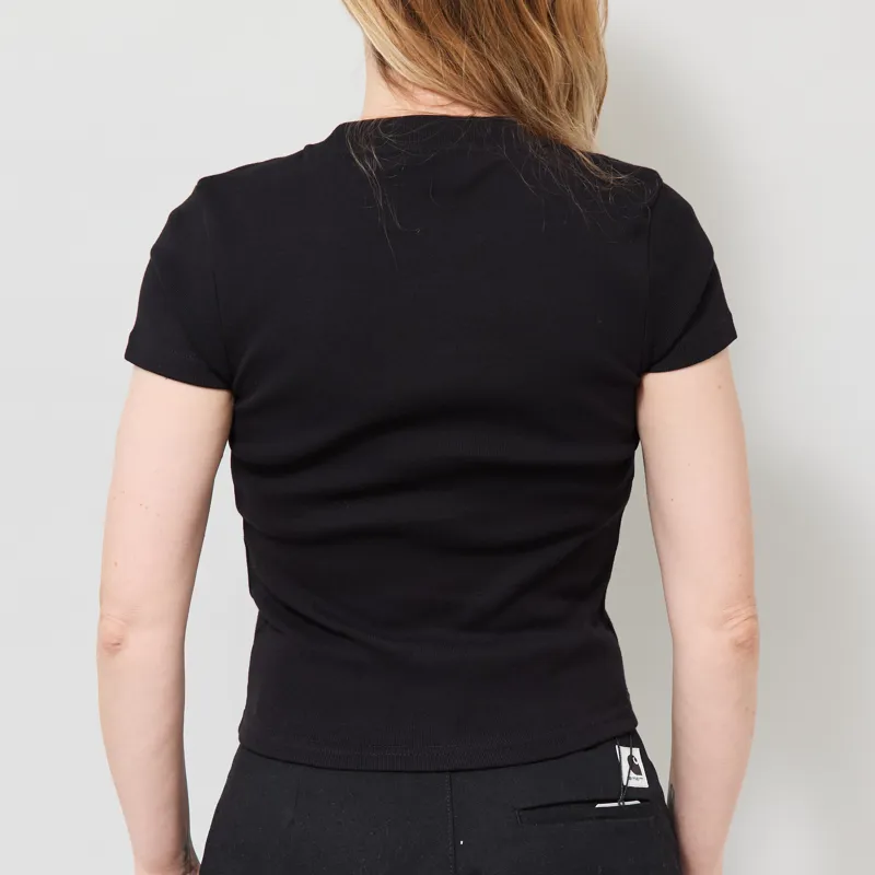 Carhartt WIP Womens Small Heart Patch T Shirt Black-2