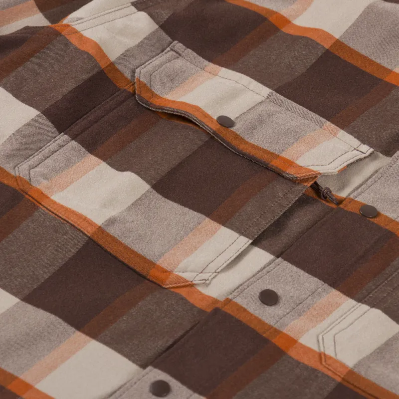 Patagonia Canyonite Flannel Shirt Cliffs Edge Molasses Brown-6
