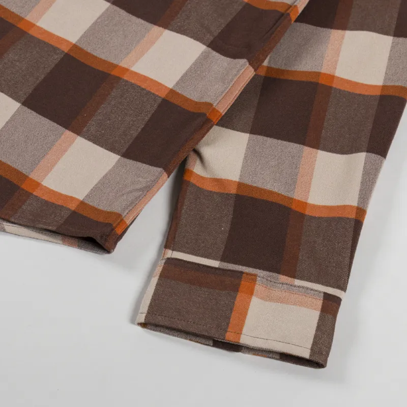 Patagonia Canyonite Flannel Shirt Cliffs Edge Molasses Brown-7