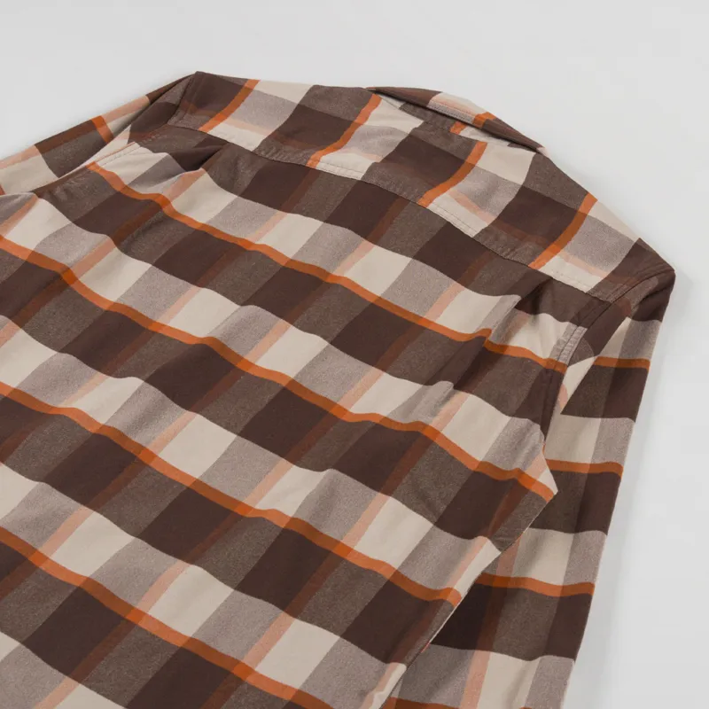 Patagonia Canyonite Flannel Shirt Cliffs Edge Molasses Brown-3