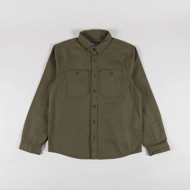 Patagonia Point Reyes Canvas Shirt Basin Green