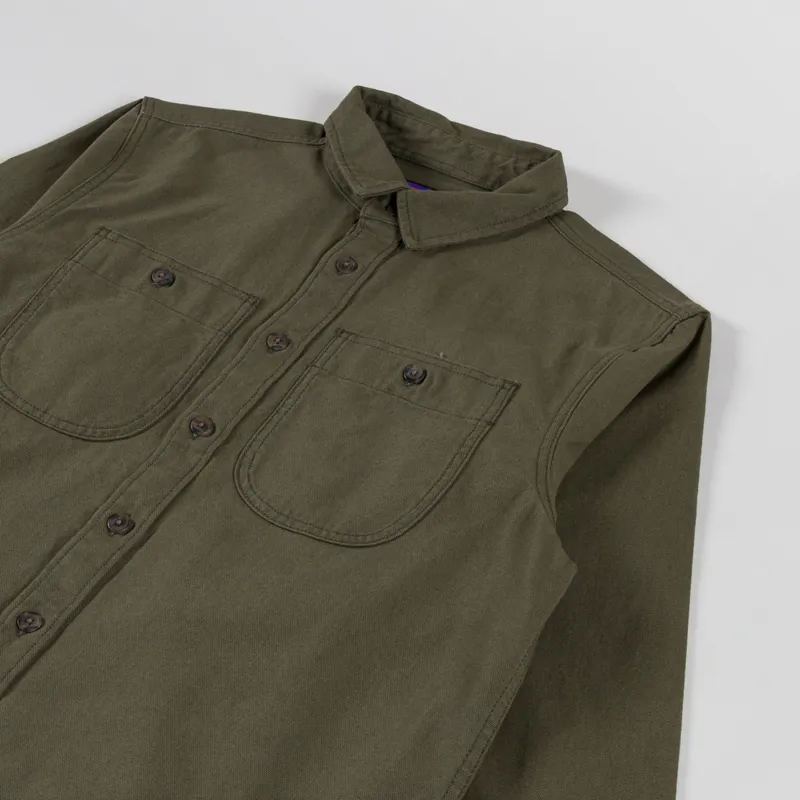 Patagonia Point Reyes Canvas Shirt Basin Green-2