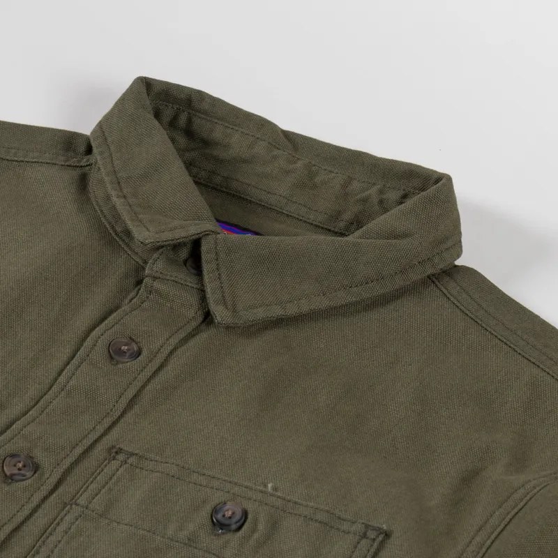 Patagonia Point Reyes Canvas Shirt Basin Green-4