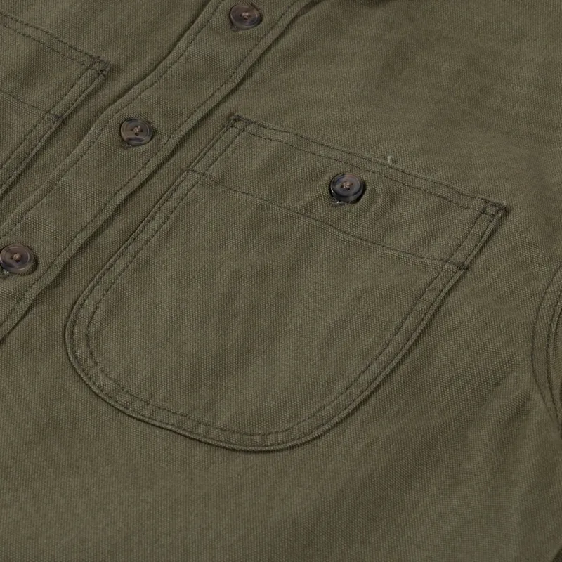 Patagonia Point Reyes Canvas Shirt Basin Green-6