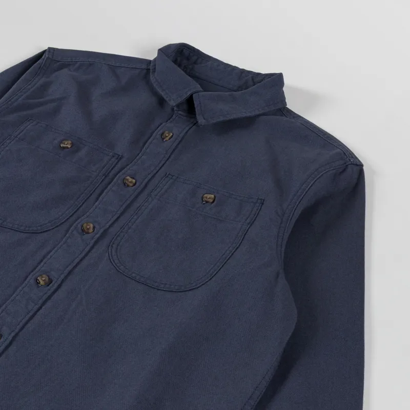 Patagonia Point Reyes Canvas Shirt Smolder Blue-2