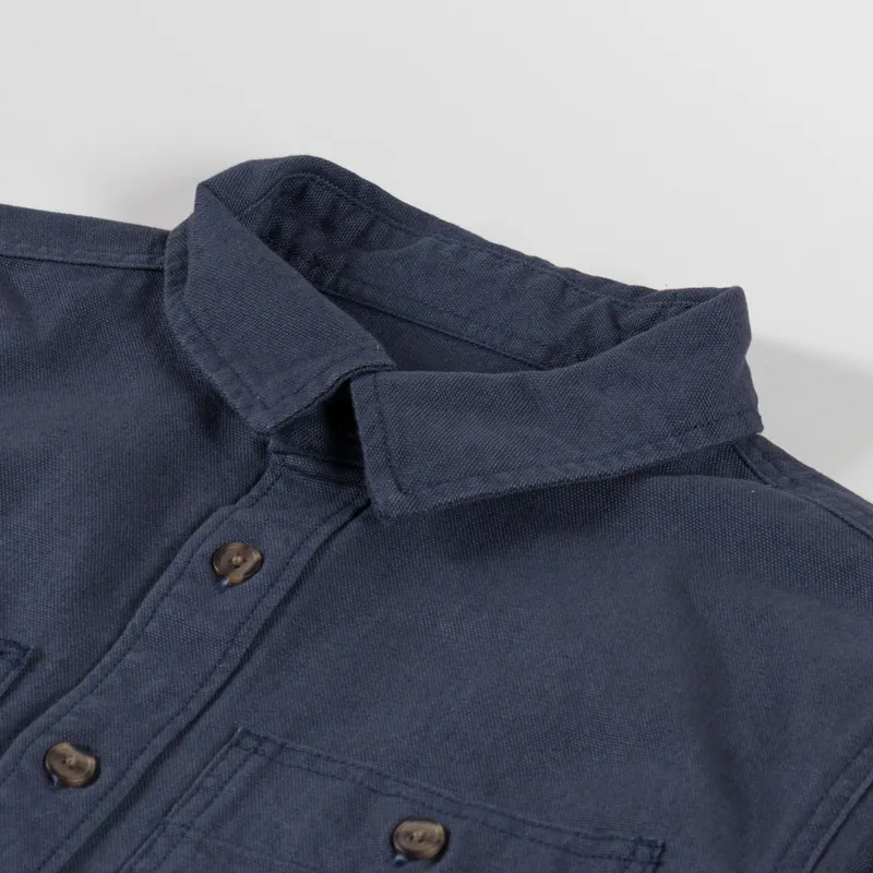 Patagonia Point Reyes Canvas Shirt Smolder Blue-4