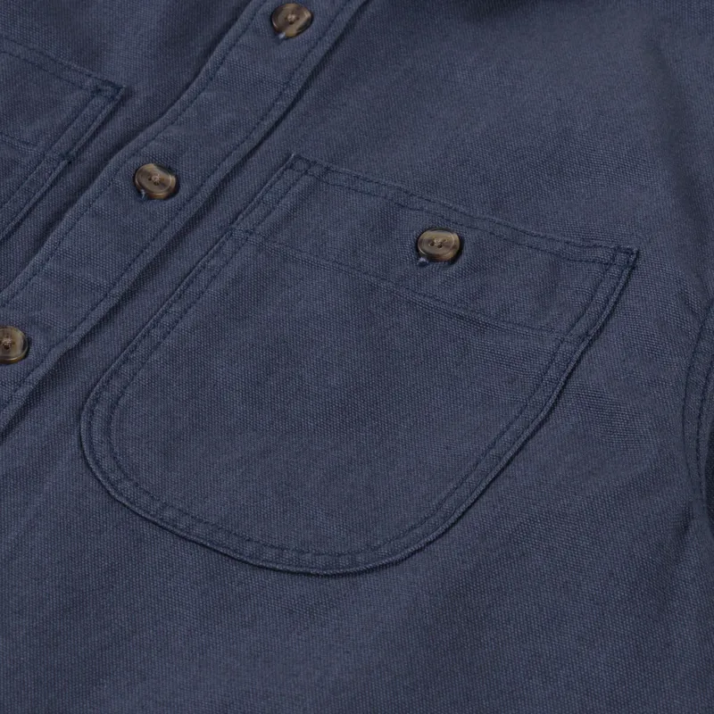 Patagonia Point Reyes Canvas Shirt Smolder Blue-5