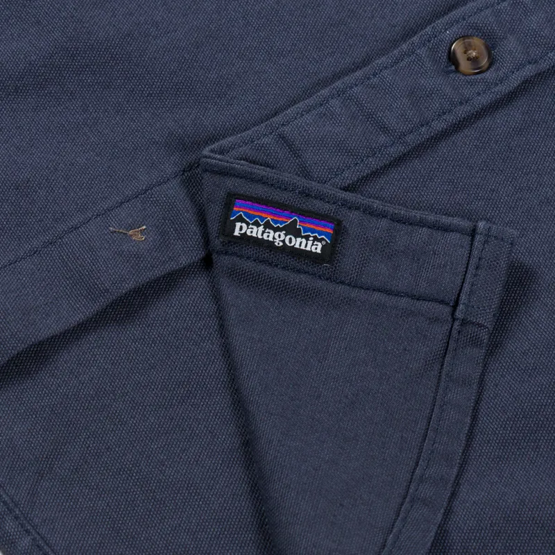 Patagonia Point Reyes Canvas Shirt Smolder Blue-7