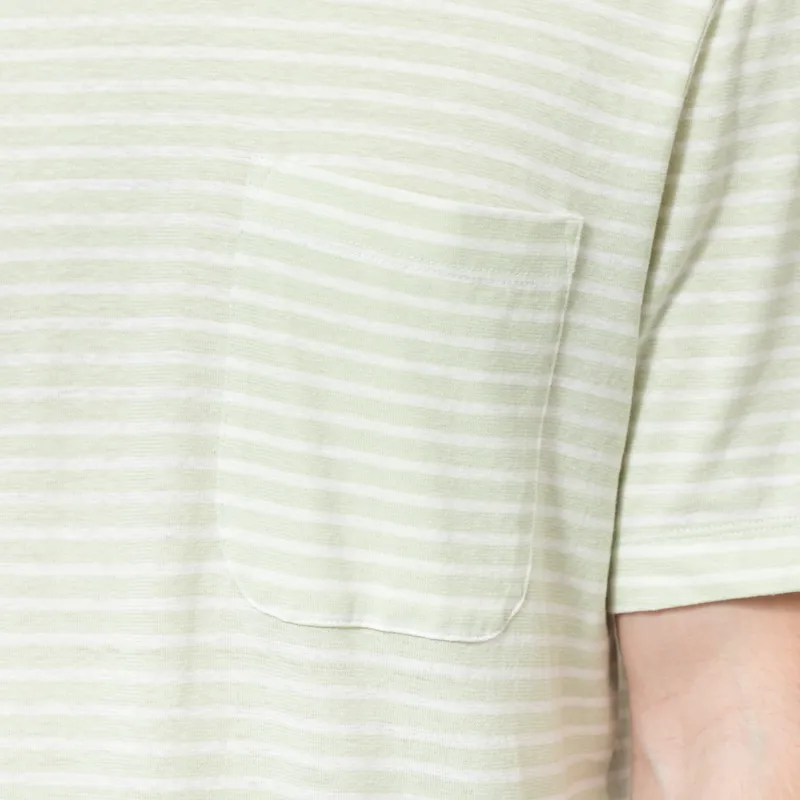 Patagonia Trail Harbor Pocket T Shirt Steps Lichen Green-3