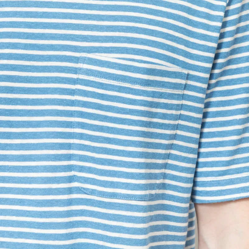 Patagonia Trail Harbor Pocket T Shirt Steps Shore Blue-3