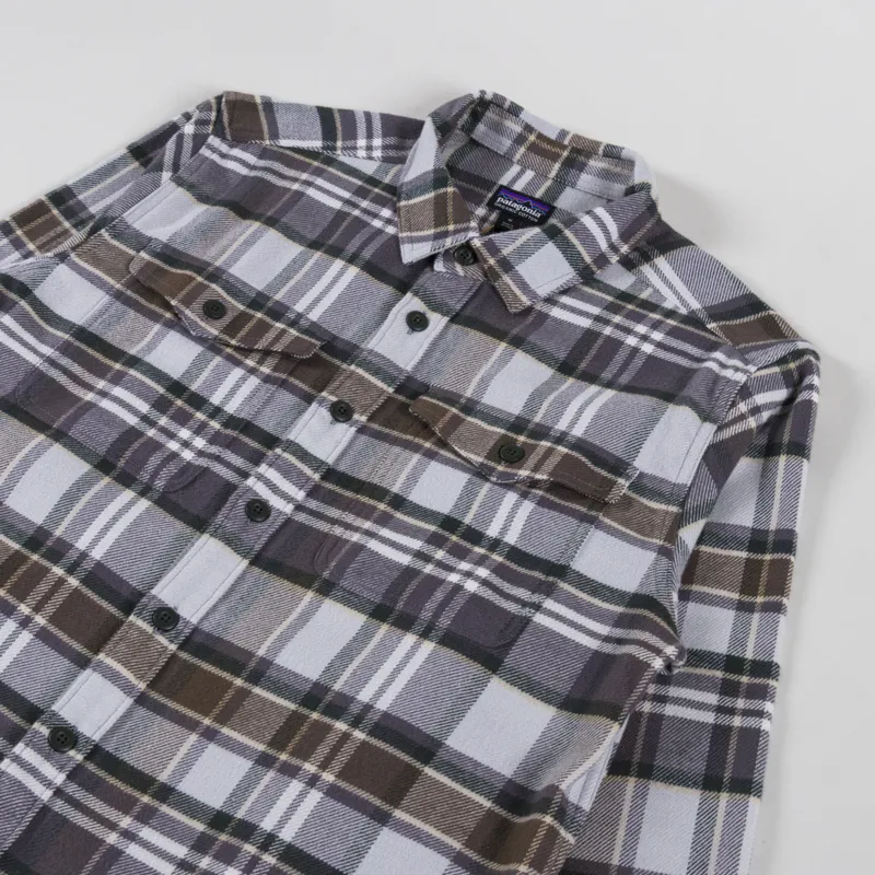 Patagonia Fjord Flannel Shirt Blizzard Salt Grey-2