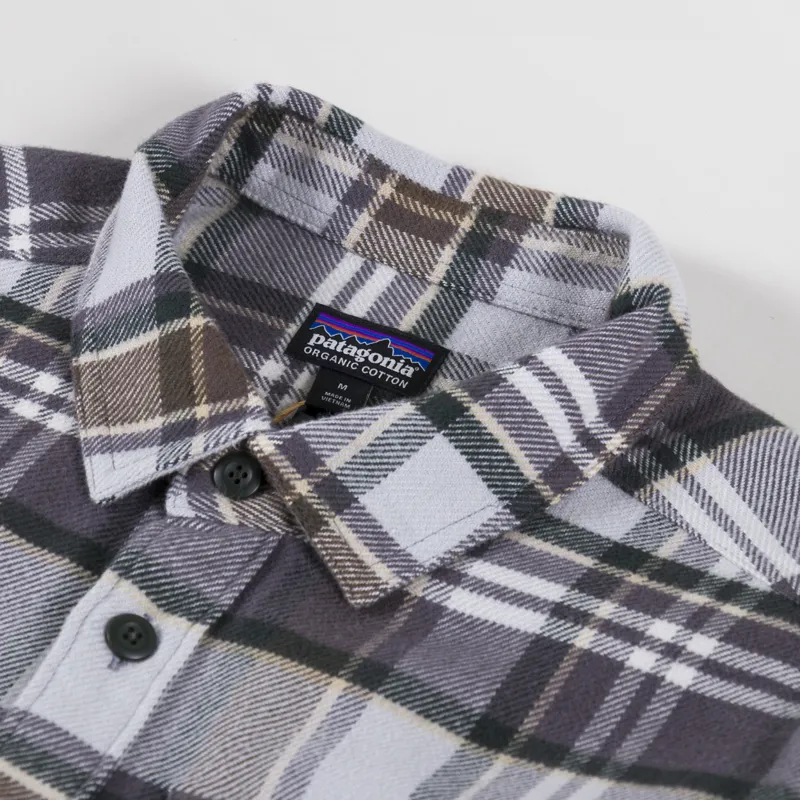 Patagonia Fjord Flannel Shirt Blizzard Salt Grey-4