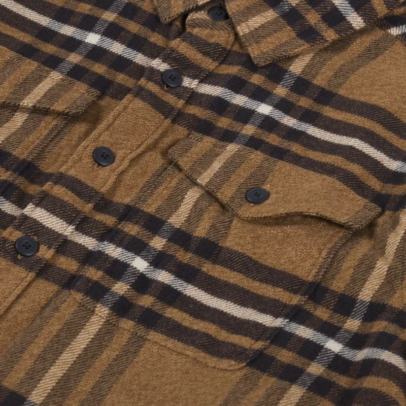 Patagonia Fjord Flannel Shirt Catch Deer Brown-5