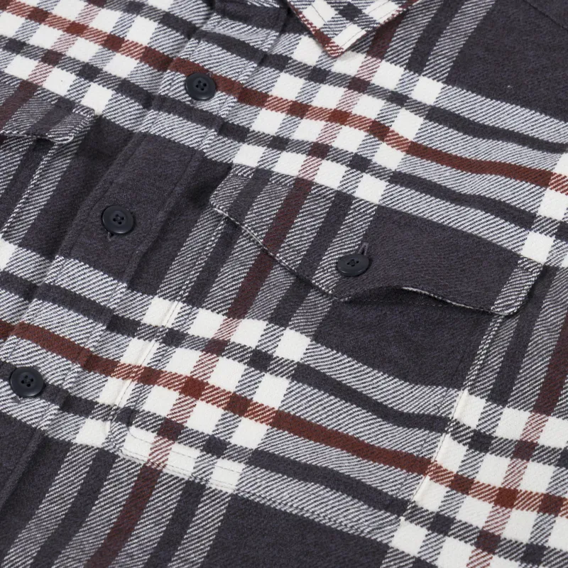 Patagonia Fjord Flannel Shirt Catch Ink Black-4