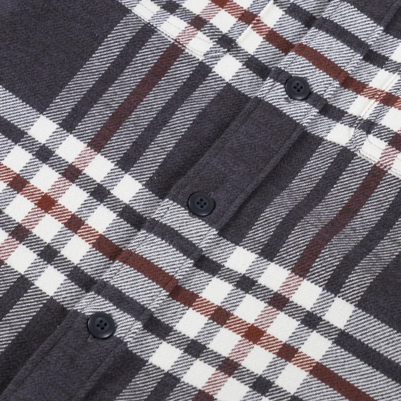 Patagonia Fjord Flannel Shirt Catch Ink Black-5