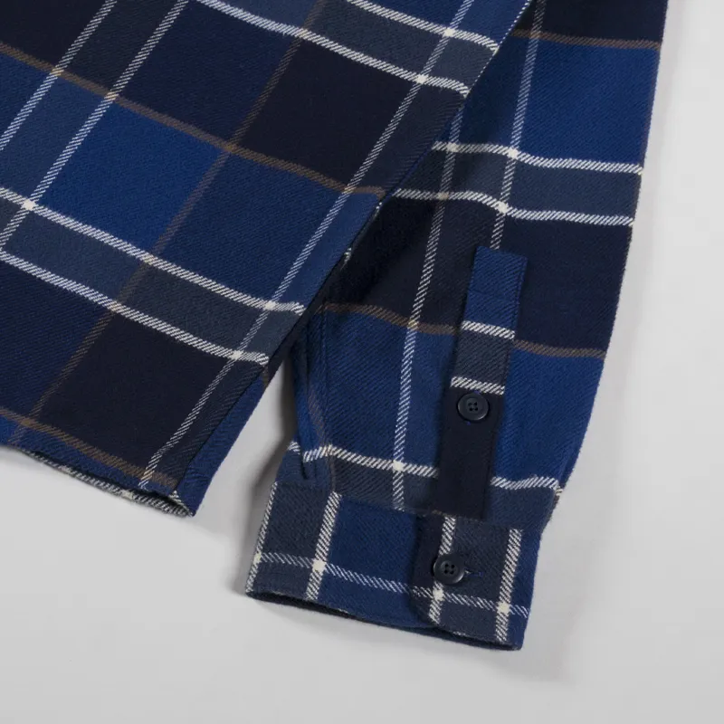 Patagonia Fjord Flannel Shirt Cycles Sunken Blue-9