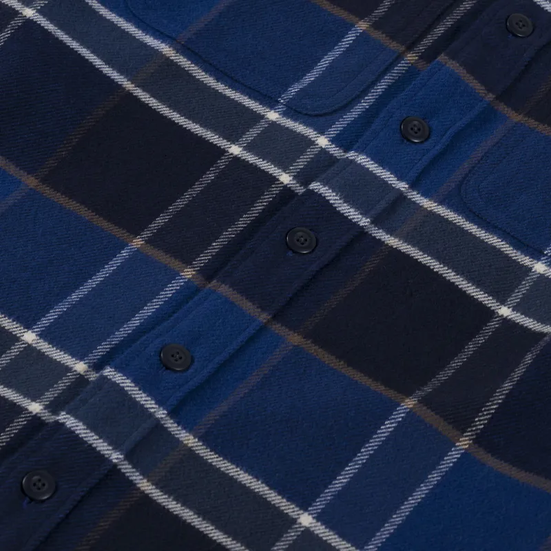 Patagonia Fjord Flannel Shirt Cycles Sunken Blue-6