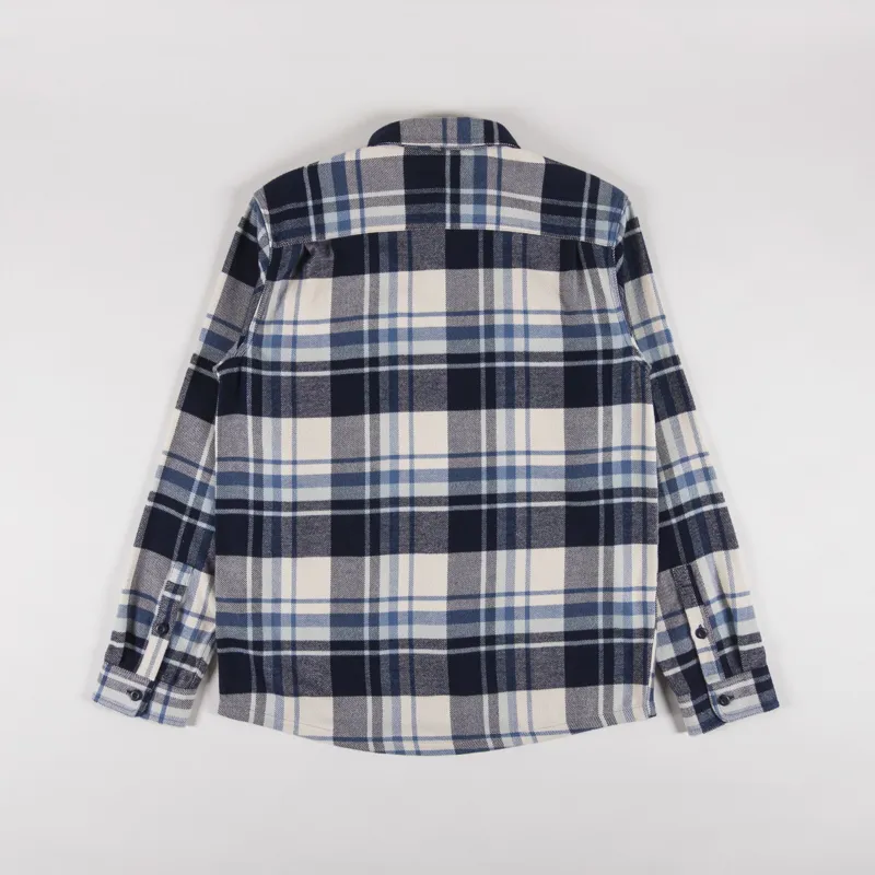 Patagonia Fjord Flannel Shirt Hibernate Sunken Blue-1